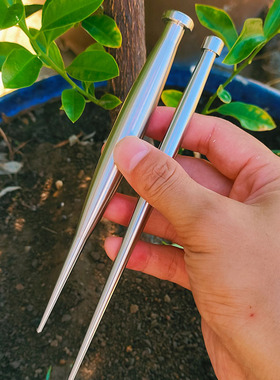 不锈钢理根器家用种花工具园艺盆栽换盆修根实心新款精致圆润小巧
