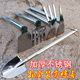 包邮 农用园林园艺工具不锈钢两用小锄镐头 钉耙农具锄头种菜花锄