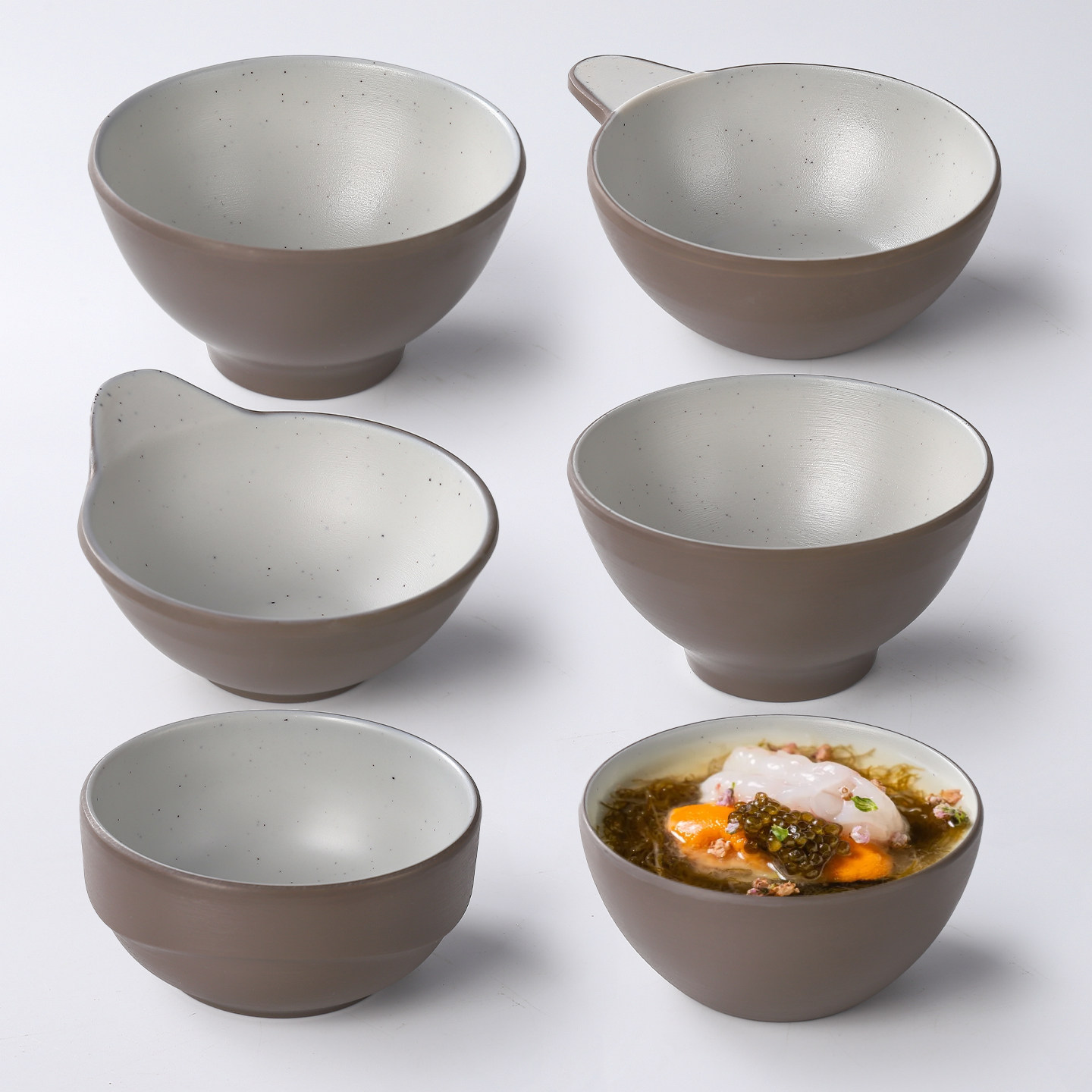 日式塑料小碗商用饭店专用米饭碗汤碗密胺仿瓷餐具火锅调料蘸料碗