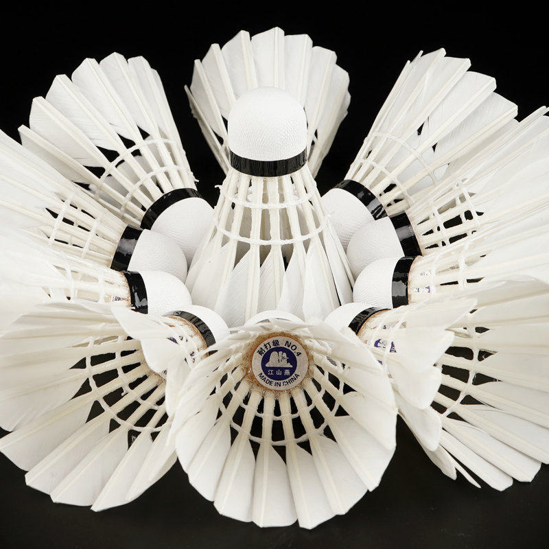 江山燕3260羽毛球防风耐打比赛训练专用复合软木鹅毛球12只装包邮