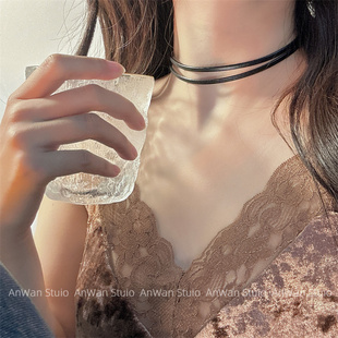 叶流西同款choker西出玉门倪妮同款锁骨链女颈链项圈不褪色项链潮