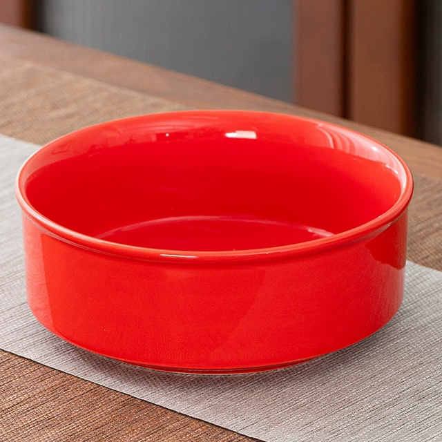 创意中式陶瓷烟灰缸大码时尚潮流个性 家用直身酒吧会所婚庆烟缸