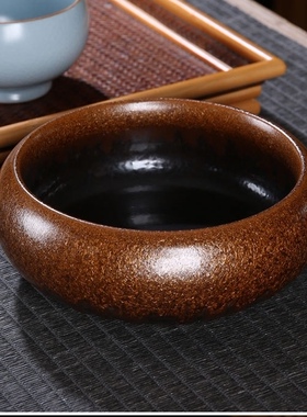 创意陶瓷烟灰缸中号 家用客厅创意小众床头茶几仿古 多功能烟头缸