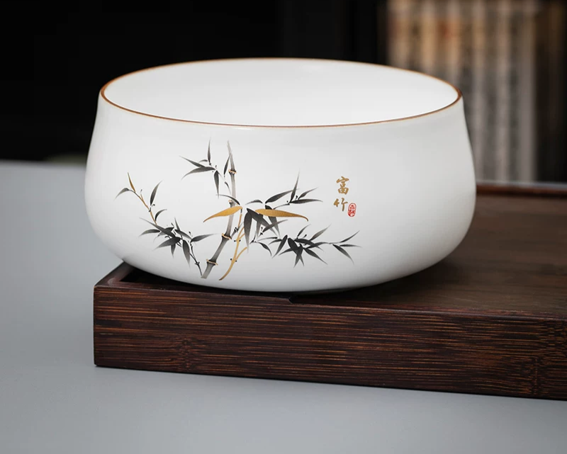 大众装饰烟灰缸中号 高端大气上档次 家用中式陶瓷多功能艾灸灰缸