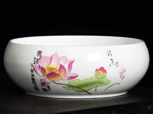 创意白瓷烟灰缸大号超大特大 家用客厅中式复古多功能垃圾艾灸缸