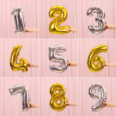 18inch Number Balloons  Figure Birthday Decor Party Supplies