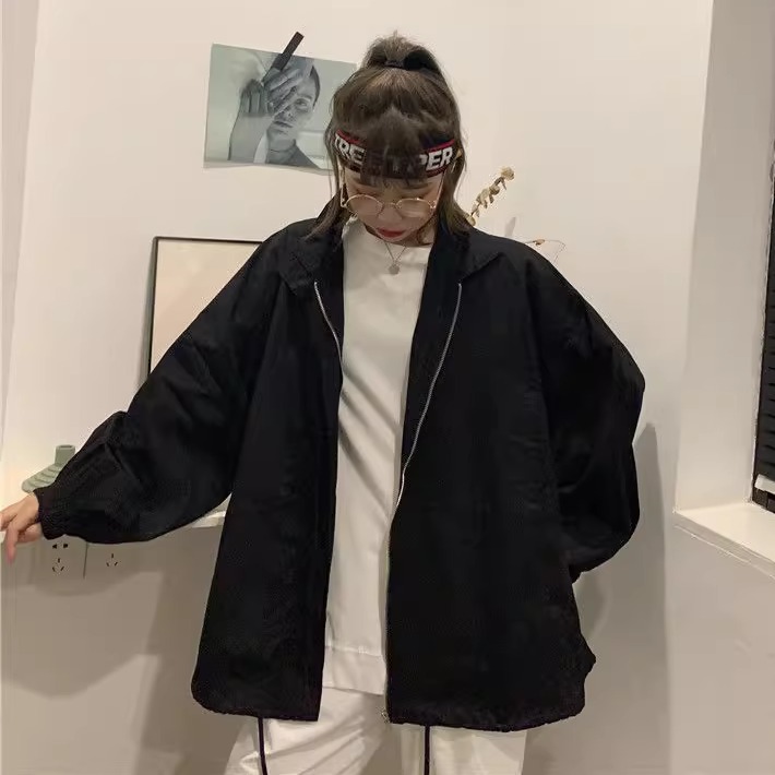 外套2026年新款女春秋百搭学生原宿风潮韩版宽松复古chic港味上衣