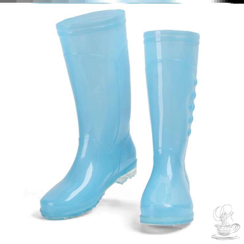 GOOD-LOOKING RAIN BOOTS WOMENS NEW WATER SHOES RUBBER SHOES WOMENS FASHION INTERNET CELEBRITY HIGH WATERPROOF ANTI-SLIP WOMENS RAIN BOOTS MEDIUM