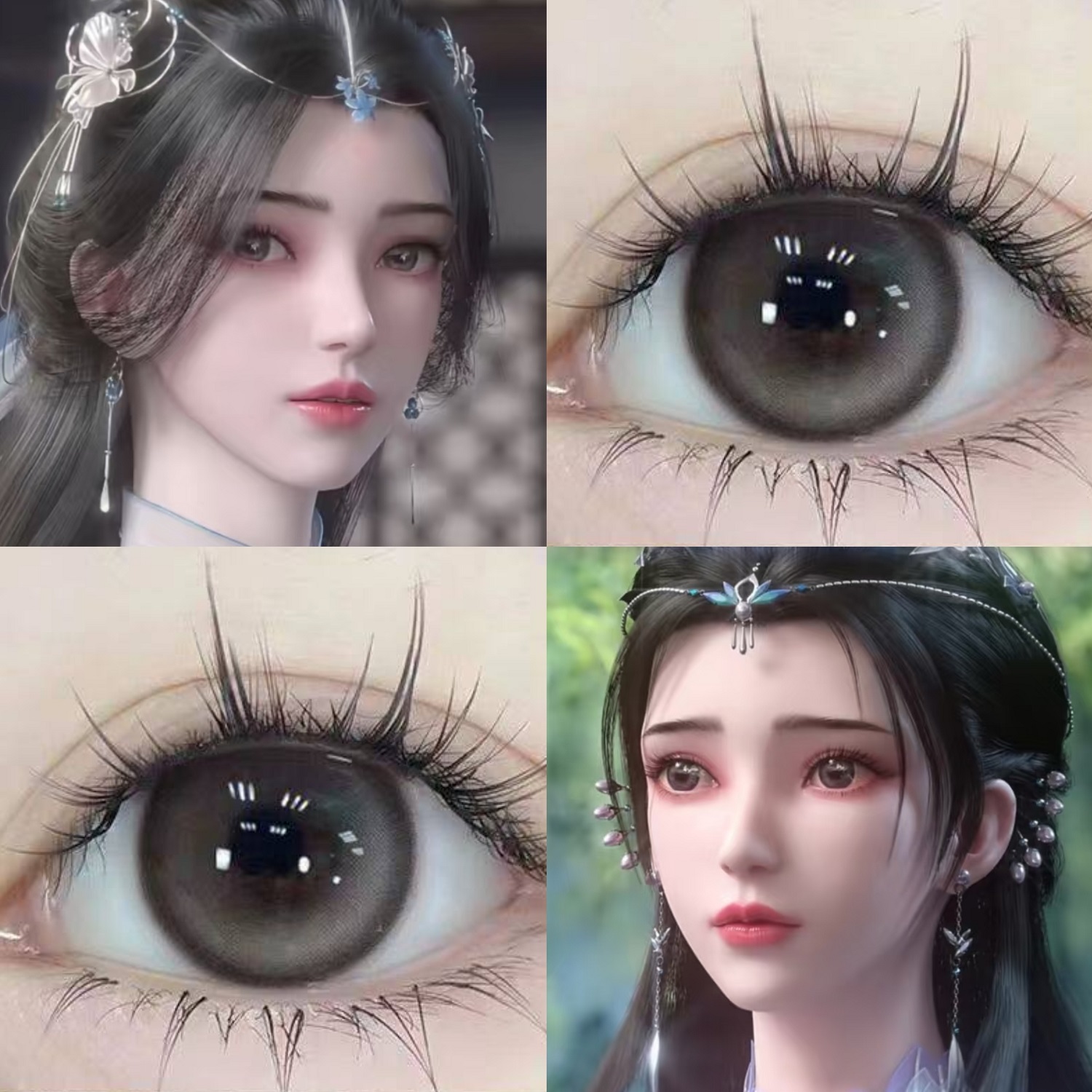 李慕婉cos美瞳仙逆半年抛大小直径混血漫展三明治工艺旗舰店JYP