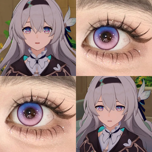 流萤COS美瞳崩坏星穹铁道三月七甘雨风与诗双色冰淇祁煜渐变婷We