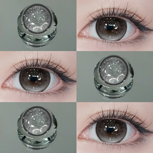 冰晶泪光美瞳日抛10片灰色混血大直径隐形眼镜次抛WF官方旗舰店TN