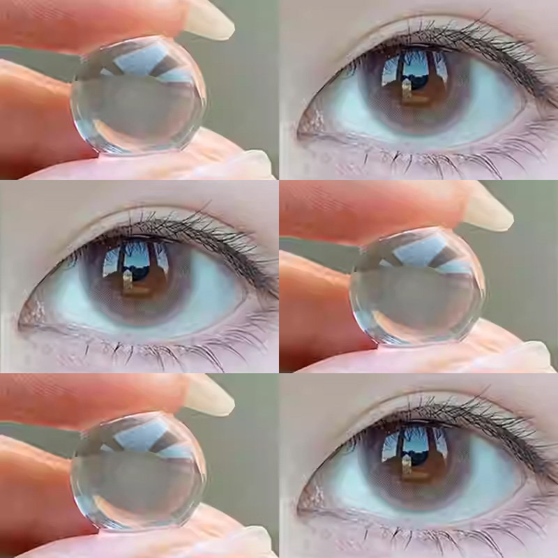 favorbaeuty旺仔粉棕美瞳半年抛大小直径棕色隐形眼镜官方正品3TB