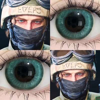 三角洲行动无名cos美瞳半年抛大小直径三明治工艺漫展混血2TB