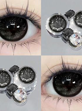 雾面雪山黑色美瞳一次性日抛30片官网正品高透氧WF隐形眼镜10片TN