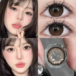 周一美式美瞳半年抛棕色大直径2026新款带度数隐形眼镜年抛女zLT