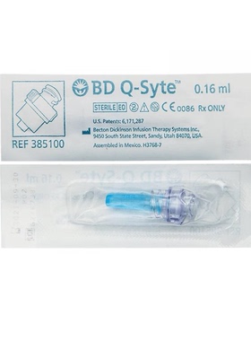BD碧迪接头无针输液正压接头Q-syte PICC385100GJ