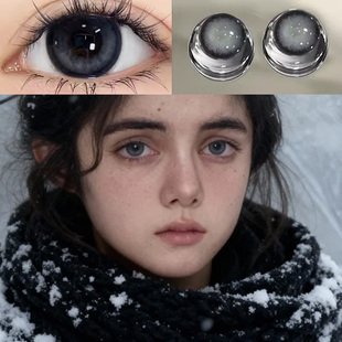 学生党纯欲 美瞳一年抛蓝色混血大直径高颜值隐形眼镜半年抛ftb
