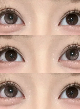 港岛金美瞳半年抛棕色自然隐形眼镜一年抛水润水润舒适不伤眼ftb