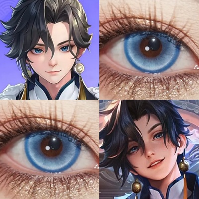 王者荣耀孙权cos美瞳半年抛大小直径三明治工艺旗舰店漫展混2TB