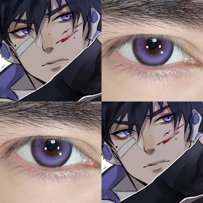 壹决cos美瞳半年抛紫色无畏契约valorant大小直径显色混血漫展ZST