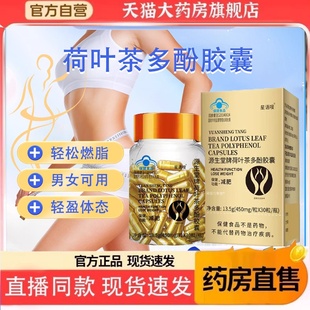 源生堂牌荷叶茶多酚胶囊加强版天使金正品药房直售蓝帽认证2HT