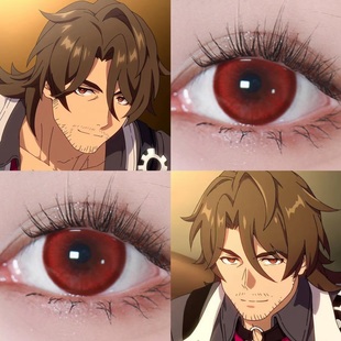 加拉赫cos美瞳红色半年抛大直径崩坏星穹铁道漫展隐形眼镜年抛2tb