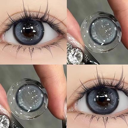 envie微醺怡梦美瞳半年抛蓝色海芋大直径同款隐形眼镜旗舰正品6ST
