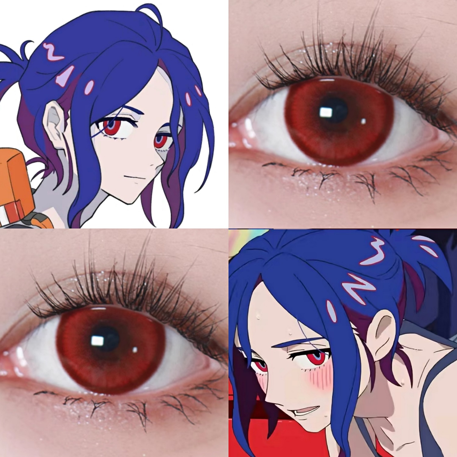 修司伊藤cos美瞳半年抛大直径机动战士高达GQuuuuuuX隐形眼镜JYP