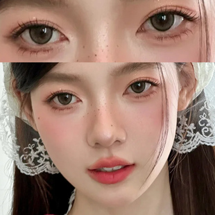 orela美瞳极地银河半年抛亚裔混血大直径隐形眼镜一年抛同款女9tb