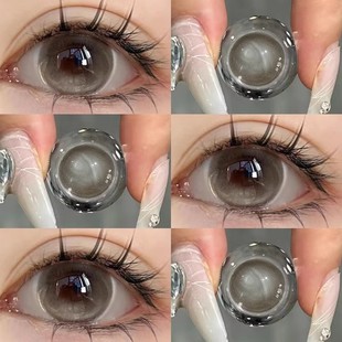 sweet 大小直径棕色无锁边6tb coclor风之谷美瞳半年抛两片装