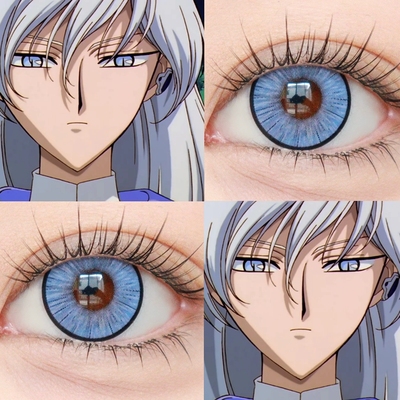 审判者月cos美瞳日抛蓝色百变小樱大小直径女彩色隐形眼镜小贺WE