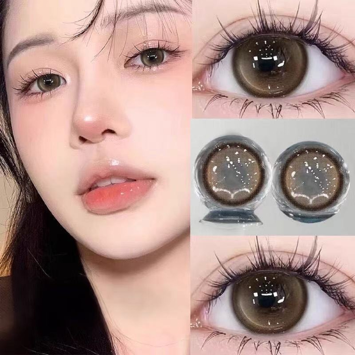 isha reborn美瞳半年抛大小直径三明治工艺旗舰店隐形眼镜佳TB