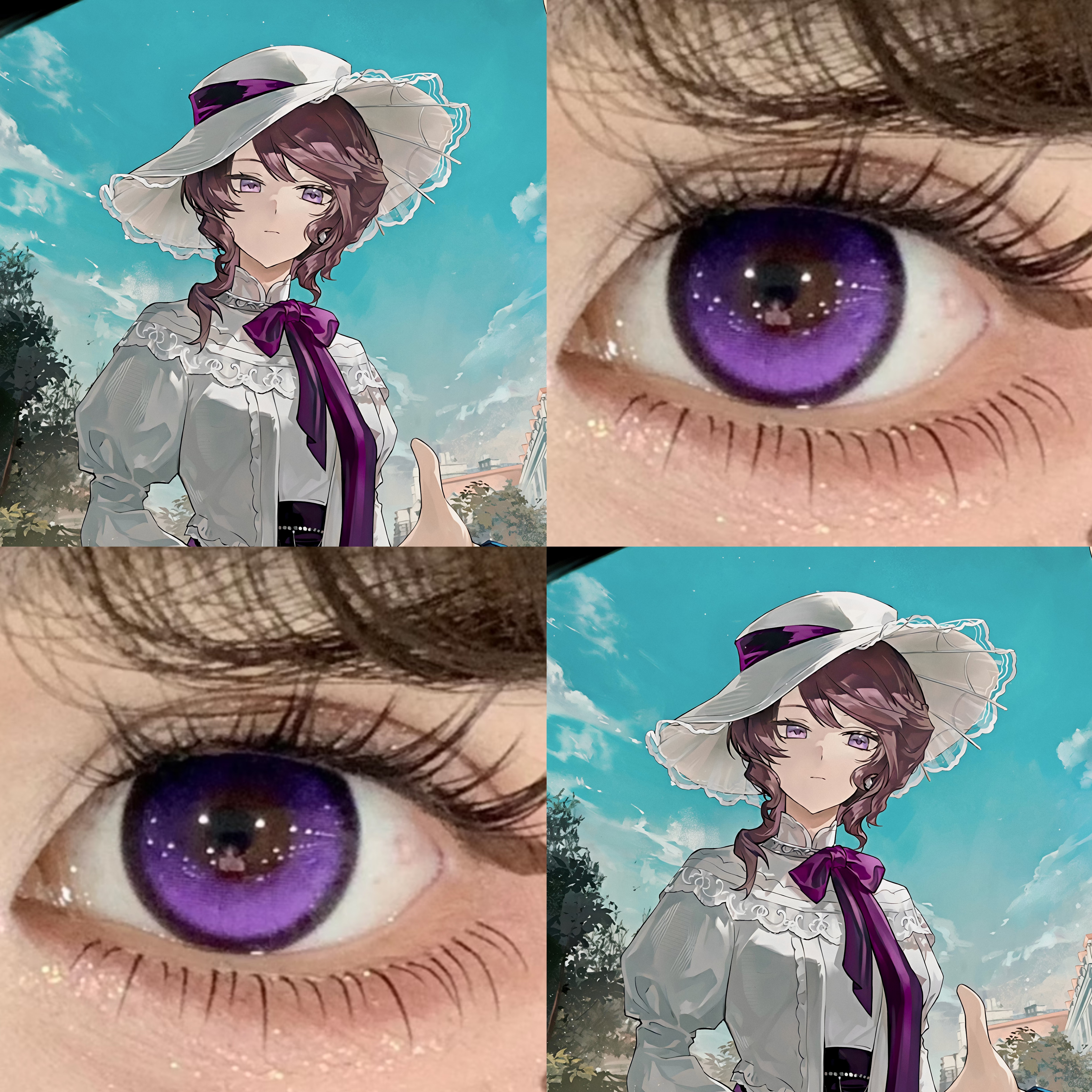 费利西安cos美瞳日抛紫色重返未来1999跃动心跳紫葡萄冻冻显贺WE