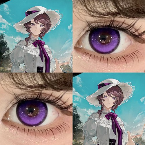 费利西安cos美瞳日抛紫色重返未来1999跃动心跳紫葡萄冻冻显贺WE