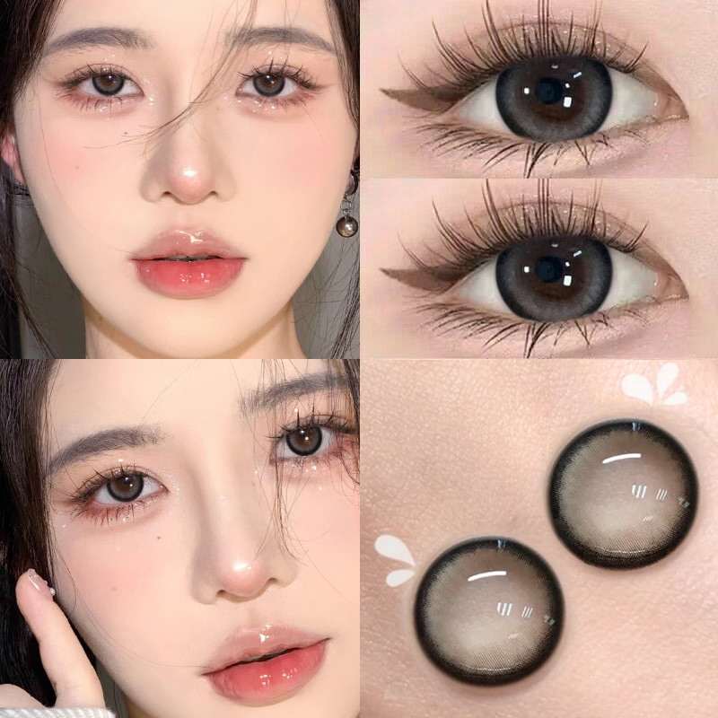 eyesongs落雨大韩系美瞳半年抛两片大小直径有度数隐形眼镜6tb