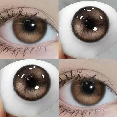 买一送一】海俪恩护理液美瞳棕色半年抛隐形眼镜正品官网旗舰店qy