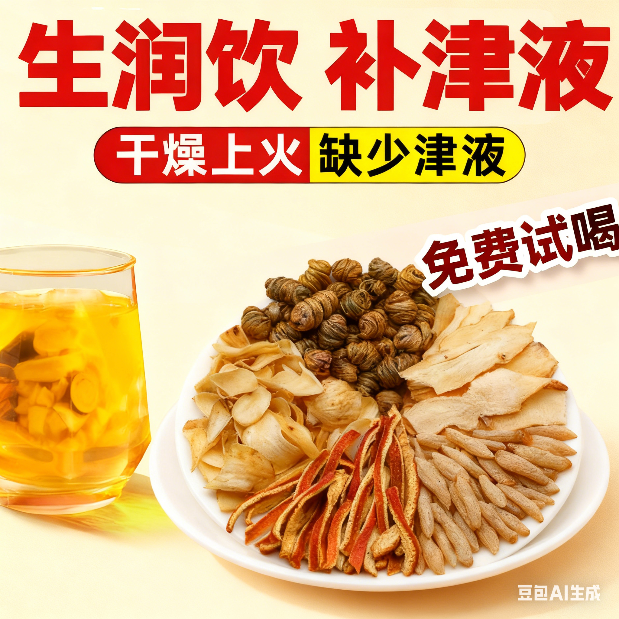 热销NO·1生润饮生津水生脉饮