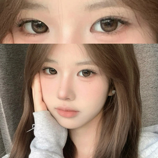 lem美瞳onade刻意巧合棕色半年抛大直径隐形眼镜透氧旗舰店正7ST