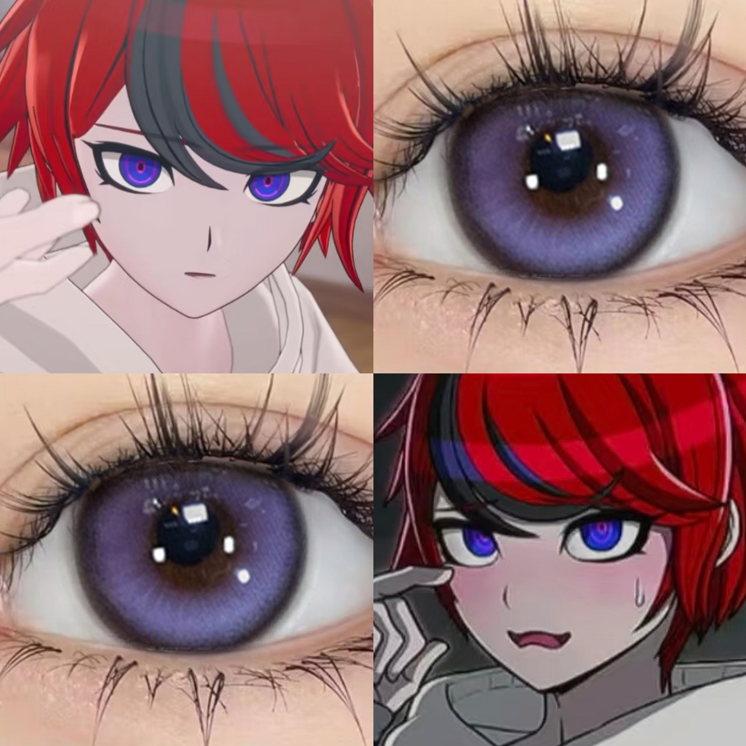 澄野拓海COS美瞳百日战纪半年抛大小直径三明治工艺旗舰店漫展JYP