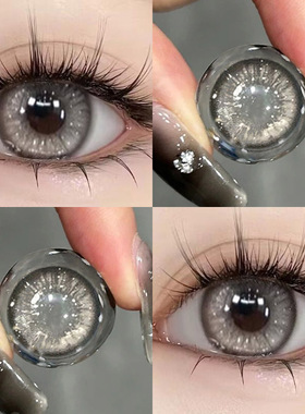 kumiluo三明治美瞳半年抛灰大直径混血隐形眼镜年抛正品旗舰店FTb