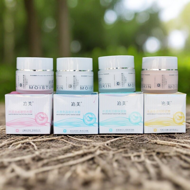追美水透亮活颜保湿霜晶致补水霜遮瑕粉底霜柔嫩营养霜滋润面部