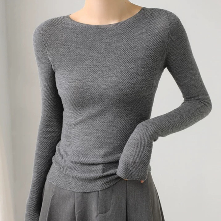 扬子纱超细美丽诺羊毛针织打底衫