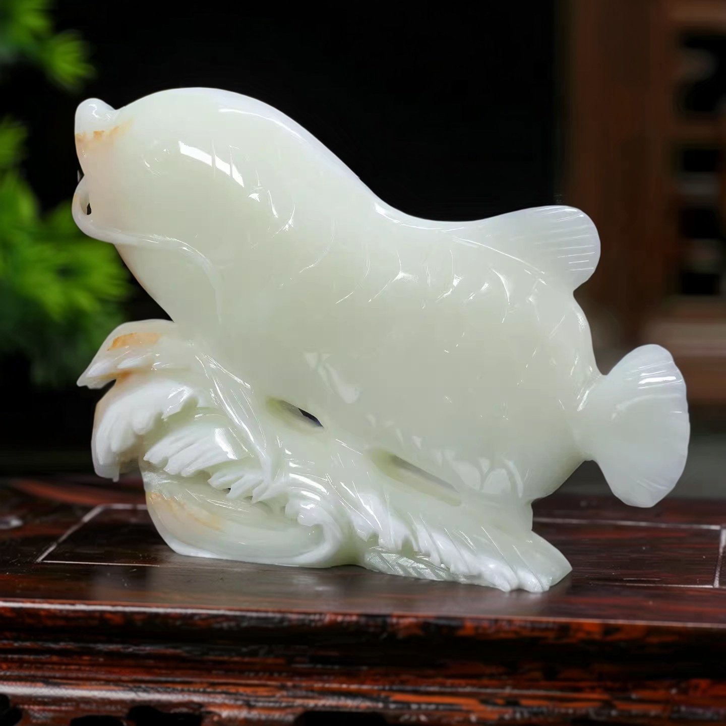 天然玉石金龙鱼摆件家居客厅博古架公司开业乔迁办公室装饰品摆设,家居饰品,装饰摆件,淘宝优惠券,粉丝福利购,淘宝优惠卷