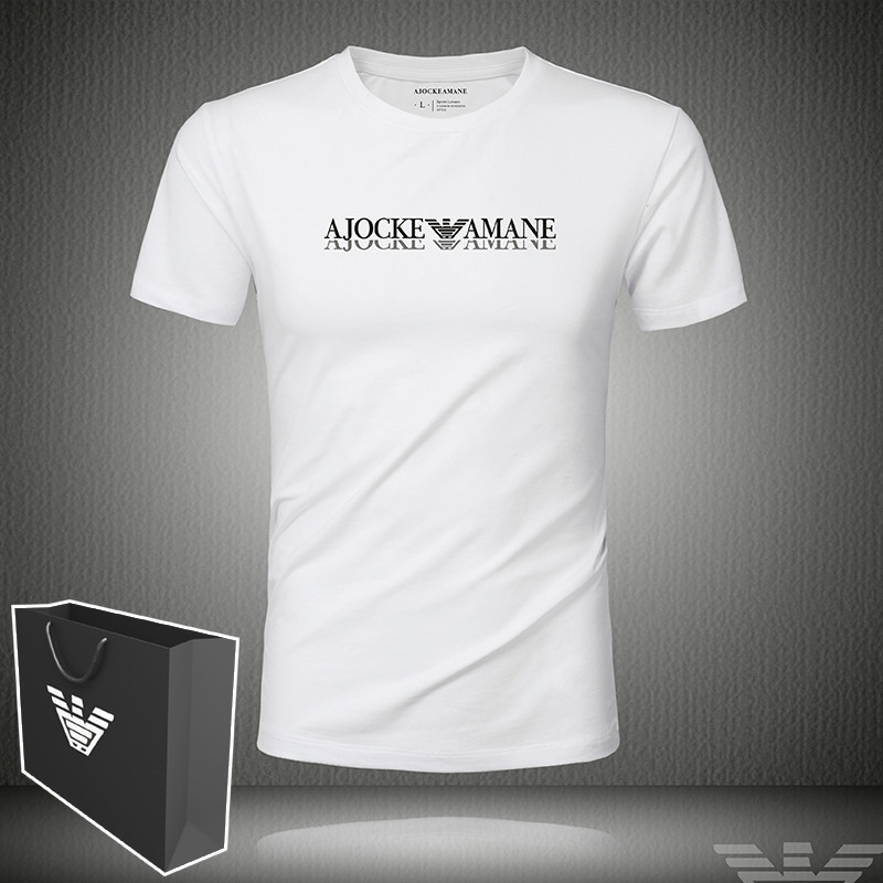 AJO CK EAMANE欧洲站大码修身短袖T恤男装夏季莫代尔棉男潮流上衣在类目 男装, T恤中 - 来自Buy2taobao.com提供专业的淘宝代购服务