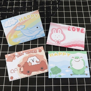 海豚之月信纸信封套装可爱粉兔青蛙王子甜心情书告白手写稿纸定制