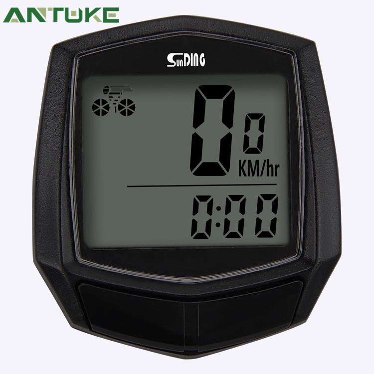 顺东SUNDING SD-581自行车有线码表 山地车里程表英文计速器64克