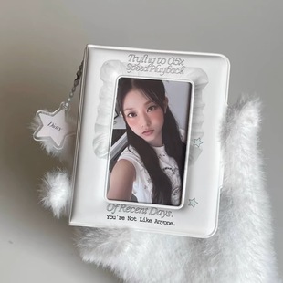 奶油杯ins无属性一宫格卡册韩系少女心追星3寸拍立得小卡收纳相册