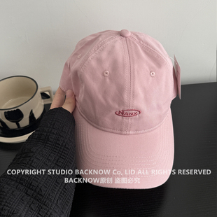 BACKNOW方圆脸适合的帽子显脸小夏季防晒棒球帽男女同款百搭帽子