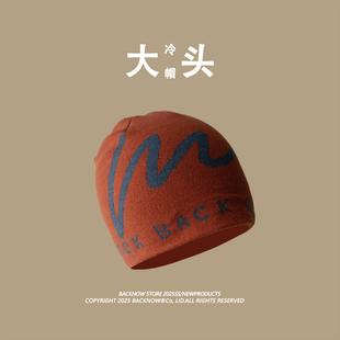 版型好~高品质原创BACKNOW冷帽女秋冬帽子滑雪针织帽男韩版毛线帽
