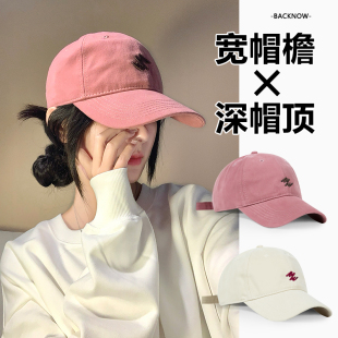 版型好~深顶棒球帽加大加宽帽檐鸭舌帽大头围帽子男女防晒太阳帽